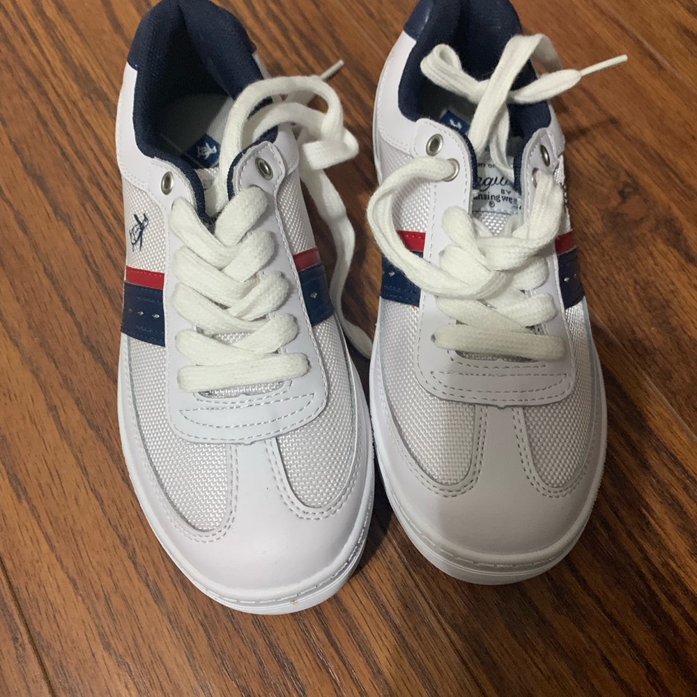 Boys white sneakers